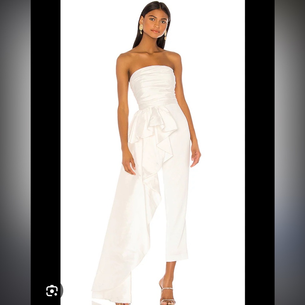 Jay Godfrey white jumpsuit